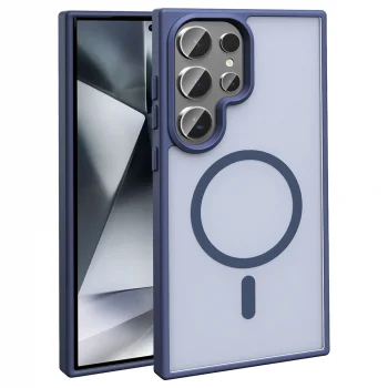 Samsung S25 Ultra Kılıf M-safe Şarj Özellikli Mat Arka Yüzey Sio Kapak