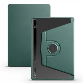 Tab S8 Plus SM-X800 Kılıf Termik Kalem Bölmeli Dönebilen Standlı Kılıf