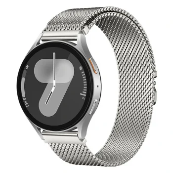 Samsung Watch 3 45mm Uyumlu-25 Metal Hasır Kordon