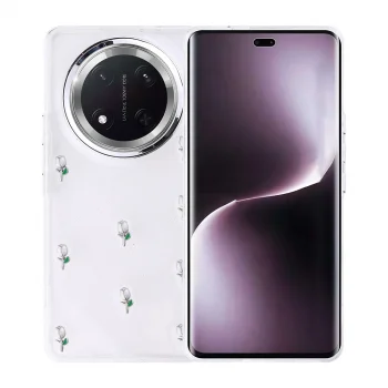 Honor Magic 7 Lite Kılıf Airbag Tasarımlı Simli Şeffaf Kutup Kapak