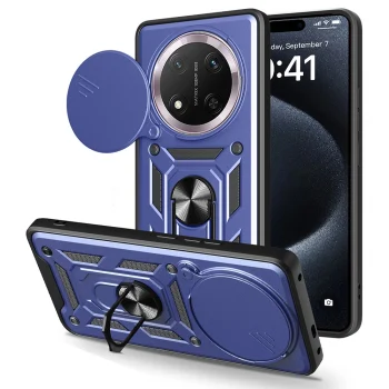 Honor X9C Kılıf Magnetik Standlı Kamera Korumalı Sürgülü Vega Kapak