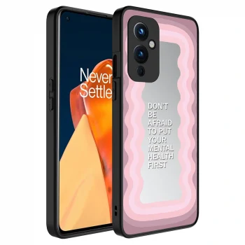 One Plus 9 Kılıf Aynalı Desenli Kamera Korumalı Parlak Mirror Kapak