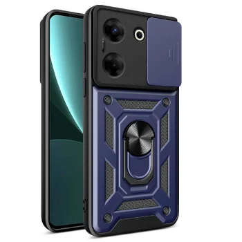Tecno Camon 20 Pro 5G Kılıf Magnetik Standlı Kamera Korumalı Sürgülü Vega Kapak
