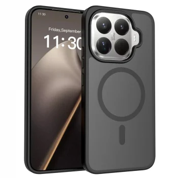 Xiaomi 15T Pro Kılıf Sert PC Arka Yüzey Wireless Şarj Özellikli Flet M-safe Kapak