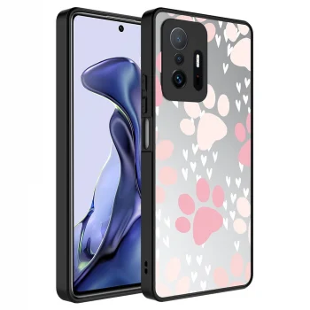 Xiaomi Mi 11T Pro 5G Kılıf Aynalı Desenli Kamera Korumalı Parlak Mirror Kapak
