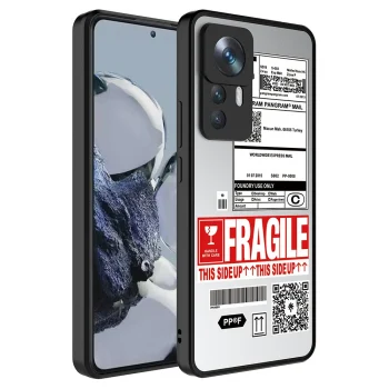 Xiaomi Mi 12T Kılıf Aynalı Desenli Kamera Korumalı Parlak Mirror Kapak