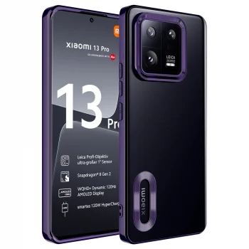 Xiaomi Mi 13 Pro Kılıf Kamera Korumalı Logo Gösteren Omega Kapak