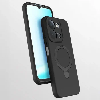 Xiaomi Redmi 15C Kılıf M-safe Şarj Özellikli Standlı Samara Kapak