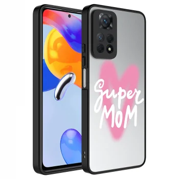 Xiaomi Redmi Note 12 Pro 4G Kılıf Aynalı Desenli Kamera Korumalı Parlak Mirror Kapak