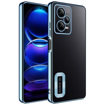 Xiaomi Redmi Note 12 Pro 5G Kılıf Kamera Korumalı Logo Gösteren Kapak
