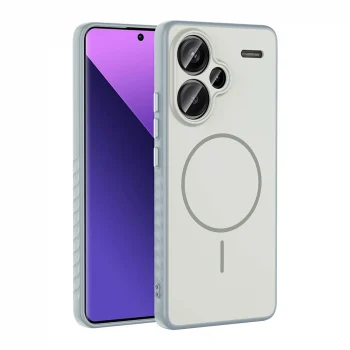 Xiaomi Redmi Note 13 Pro Plus 5G Kılıf M-safe Şarj Özellikli Tea Kapak