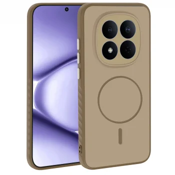 Xiaomi Redmi Note 15 Pro 4G Kılıf M-safe Şarj Özellikli Tea Kapak