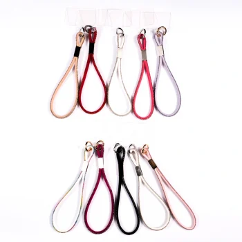 Cep Telefonu Yarım Taşlı Halat İp Cep Telefonu El Askısı 40cm