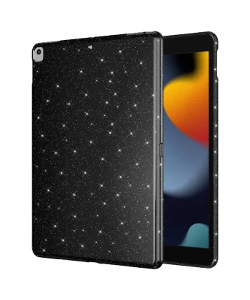 iPad 10.2 2021 (9.Nesil) Simli Parlak Görünümlü Tablet Koton Kılıf