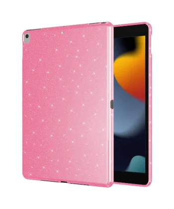 iPad 10.2 (8 Nesil) Simli Parlak Görünümlü Tablet Koton Kılıf