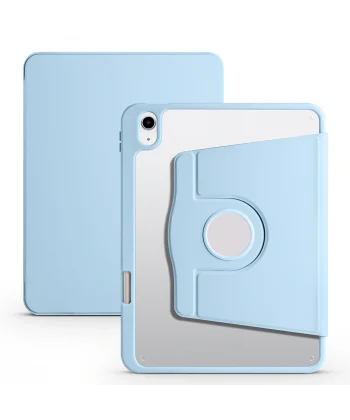 iPad 10.9 2022 (10.Nesil) Kılıf Termik Kalem Bölmeli Dönebilen Standlı Kılıf