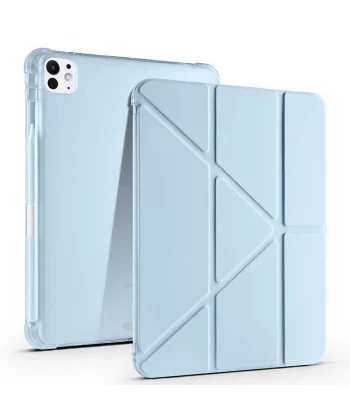 iPad Pro 11 2024 Kılıf Tri Folding Kalem Bölmeli Standlı Kılıf