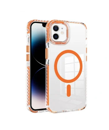 iPhone 11 Kılıf M-safe Şarj Özellikli Airbagli Takılabilir Askı Aparatlı Nana Kapak