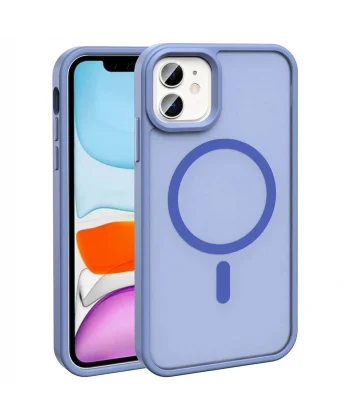 iPhone 11 Kılıf M-safe Şarj Özellikli Mat Arka Yüzey Sio Kapak