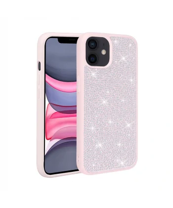iPhone 11 Kılıf Parlak Taşlı Tasarım Ston Kapak