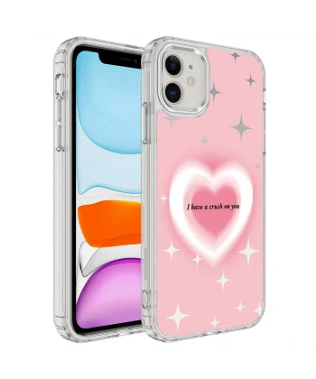 iPhone 12 Kılıf Airbagli Parlak Tasarımlı Mimbo Kapak