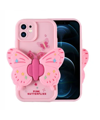 iPhone 12 Kılıf Kamera Korumalı Figür Tasarımlı Kapya Kapak