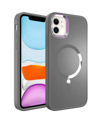 iPhone 12 Kılıf M-safe Wireless Şarj Özellikli Stil Kapak