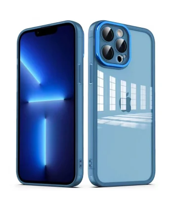 iPhone 12 Pro Kılıf Kamera Korumalı Transparan Post Kapak