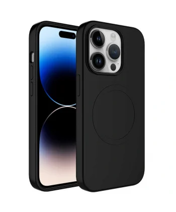 iPhone 12 Pro Kılıf M-safe Wireless Şarj Özellikli Pastel Renk Silikon Plas Kapak