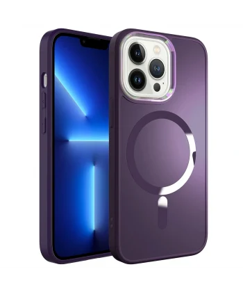 iPhone 12 Pro Kılıf M-safe Wireless Şarj Özellikli Stil Kapak