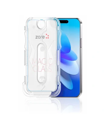 iPhone 12 Pro Max Kolay Uygulama Aparatlı 5D Magic Glass Cam Ekran Koruyucu