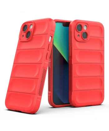 iPhone 13 Kılıf Esnek TPU Oyuklu Arka Yüzey Tasarımlı Etnik Silikon Kapak