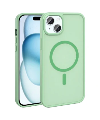 iPhone 13 Kılıf M-safe Şarj Özellikli Mat Arka Yüzey Sio Kapak