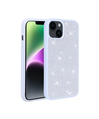 iPhone 13 Kılıf Parlak Taşlı Tasarım Ston Kapak