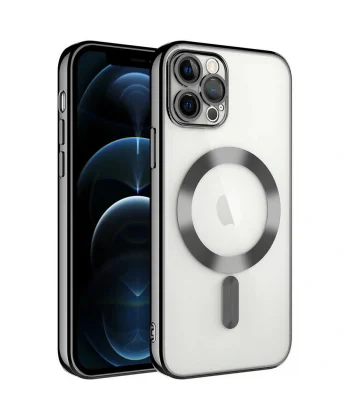 iPhone 13 Pro Kılıf Kamera Korumalı M-safe Wireless Şarj Özellikli Demre Kapak