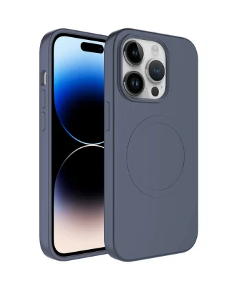 iPhone 13 Pro Kılıf M-safe Wireless Şarj Özellikli Pastel Renk Silikon Plas Kapak