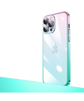 iPhone 13 Pro Kılıf Parlak Renk Geçişli Kamera Korumalı Senkron Kapak