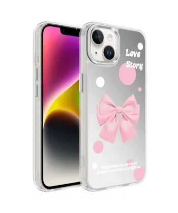 iPhone 14 Kılıf Airbagli Parlak Tasarımlı Mimbo Kapak