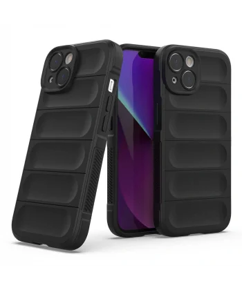 iPhone 14 Kılıf Esnek TPU Oyuklu Arka Yüzey Tasarımlı Etnik Silikon Kapak