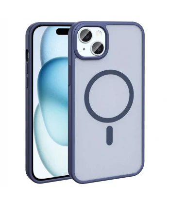 iPhone 14 Plus Kılıf M-safe Şarj Özellikli Mat Arka Yüzey Sio Kapak