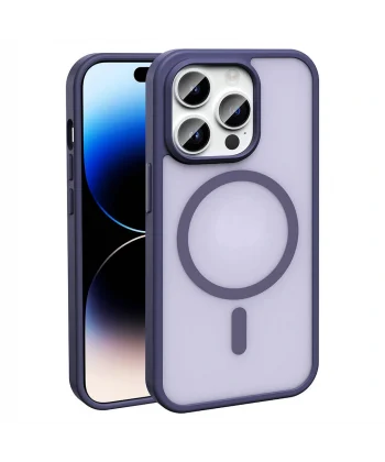 iPhone 14 Pro Kılıf M-safe Şarj Özellikli Mat Arka Yüzey Sio Kapak