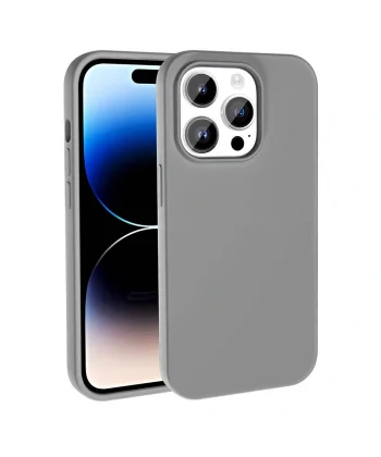 iPhone 14 Pro Kılıf M-safe Şarj Özellikli Sıvı Teknolojili Silinebilir Sert Kivi Kapak