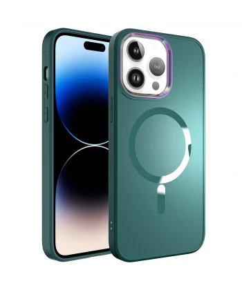 iPhone 14 Pro Kılıf M-safe Wireless Şarj Özellikli Stil Kapak