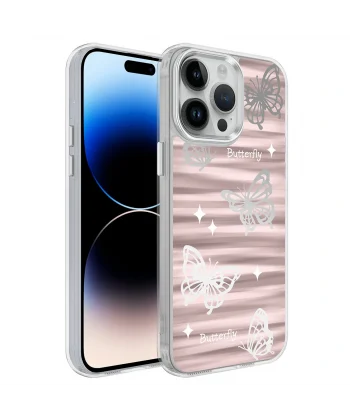 iPhone 14 Pro Max Kılıf Airbagli Parlak Tasarımlı Mimbo Kapak