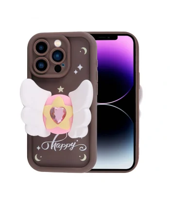 iPhone 14 Pro Max Kılıf Kamera Korumalı Figür Tasarımlı Kapya Kapak