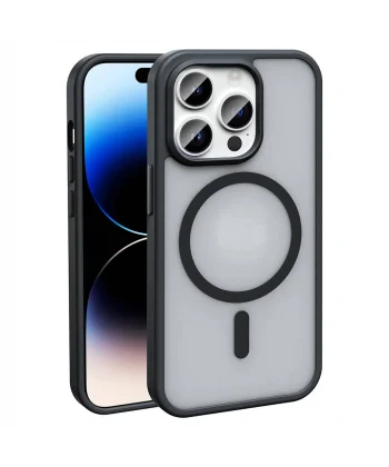 iPhone 14 Pro Max Kılıf M-safe Şarj Özellikli Mat Arka Yüzey Sio Kapak