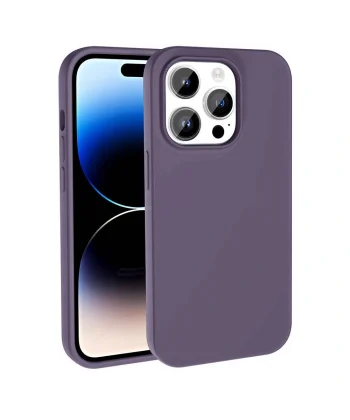 iPhone 14 Pro Max Kılıf M-safe Şarj Özellikli Sıvı Teknolojili Silinebilir Sert Kivi Kapak