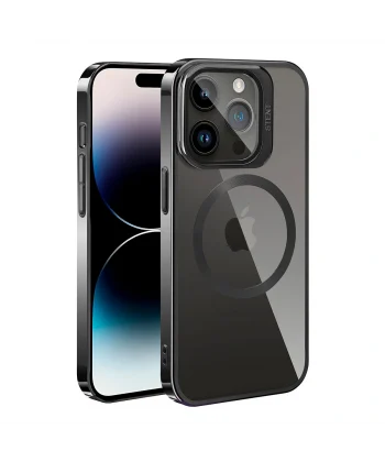 iPhone 14 Pro Max Kılıf M-safe Şarj Özellikli Standlı Klon Kapak