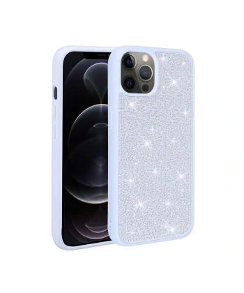 iPhone 14 Pro Max Kılıf Parlak Taşlı Tasarım Ston Kapak