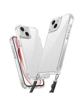 iPhone 15 Kılıf Airbagli Takılabilir Askı Aparatlı Snap Silikon Kapak